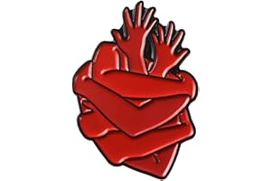 ROSTIVO Enamel Pins for Backpacks Heart Pin Funny Enamel Lapel Brooch Pin Badge for Men Women Boys Girls Cardiac Organ Cute Aesthetic Pin for Hat Bag