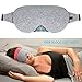Eye Mask for Sleeping,2Pack Voluex Sleep Mask for Women Men Kids,100% Blackout Light Sleeping Mask with Adjustable Strap, Lightweight and Comfortable Blindfold for Travel, Shift Work, Naps（Gray）