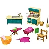 Li'l Woodzeez Kitchenette and Housekeeping Set
