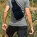 AmazingValueDeal Military Tactical Sling Bag Pack Shoulder Rover Backpack EDC Molle Assault Range Bags Everyday Carry Bag Outdoor Sport Chest Bag with 2 Extra D-Ring Black