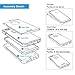 TOTU iPhone 6s Case Rugged Water Resistant Case Full-Body Accessories Sport with Built-in Screen Protector and 4 Interchangeable Covers for iPhone 6 / iPhone 6s, Black