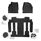 MAXLINER Floor Mats 2 Row Liner Set Black for Traverse/Enclave/Acadia/Outlook (with 2nd Row Bucket Seats)