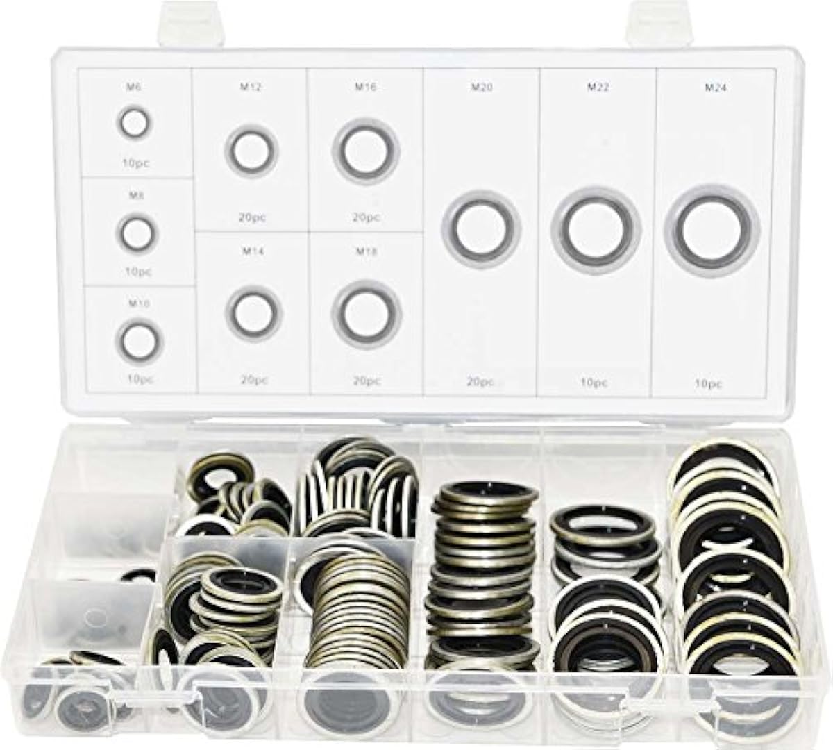 Swordfish 32241 Automotive SelfCentered Bonded Seal/Gasket Assortment, 150 Piec eBay