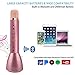 Wireless Microphone Karaoke, Portable Karaoke Player with Bluetooth Speaker for Home KTV Singing Support IOS Apple Iphone Ipad Android Smartphone PC (Pink)