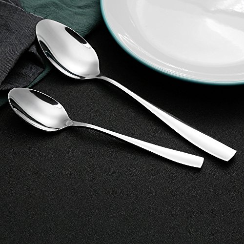 6 Eslite+12+Piece+Stainless+Teaspoon+6+7+Inches