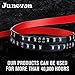 juneven Tailgate Light Bar 60 Inch Truck Brake Flexible Strip Trailer Tail Lights Turn Signal Reverse Back Up Stop Running Light for Pickup RV SUV Van Car Jeep, Red/White, No Drill Needed
