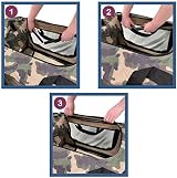 HugglePets Foldable Fabric Pet Crate Carrier Pink Camo Large 70x52cm view 9