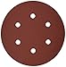 Bosch SR6R182 25-Piece 180 Grit 6 In. 6 Hole Hook-And-Loop Sanding Discs