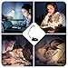 TOPELEK Reading Light, Upgraded 8 LED Rechargeable Book Light with 12 Brightness, Clip On Lamp with Flexible Goose Neck, Dual Hinge for Night Reading in Bed