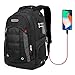 Cross Gear Backpack with USB Charging Port Laptop bag and Combination Lock- Fits Most 15.6 Inch Laptops and Tablets CR-9003BK-USB