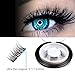 Genation Dual Magnetic False Eyelashes - 3D Reusable Best Fake Lashes – Natural looking Lash Extensions - Handmade From Synthetic Flexible Fibers - Dramatic Thick Long Lashes - 1 Kit.