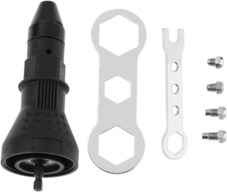 Electric Rivet Gun Drill Adapter Cordless Riveting Drill Adaptor Tool Kit Insert Nut Wrench Power Tool Accessories