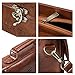 ECOSUSI Fashion Girl's Faux Leather Satchel Purse Small School Crossbody Messenger Bag Work Cross-body Bag Brown