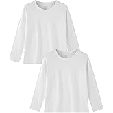 Family Feeling Kids Long Sleeve Crewneck Tshirt Boys Plain T-Shirt