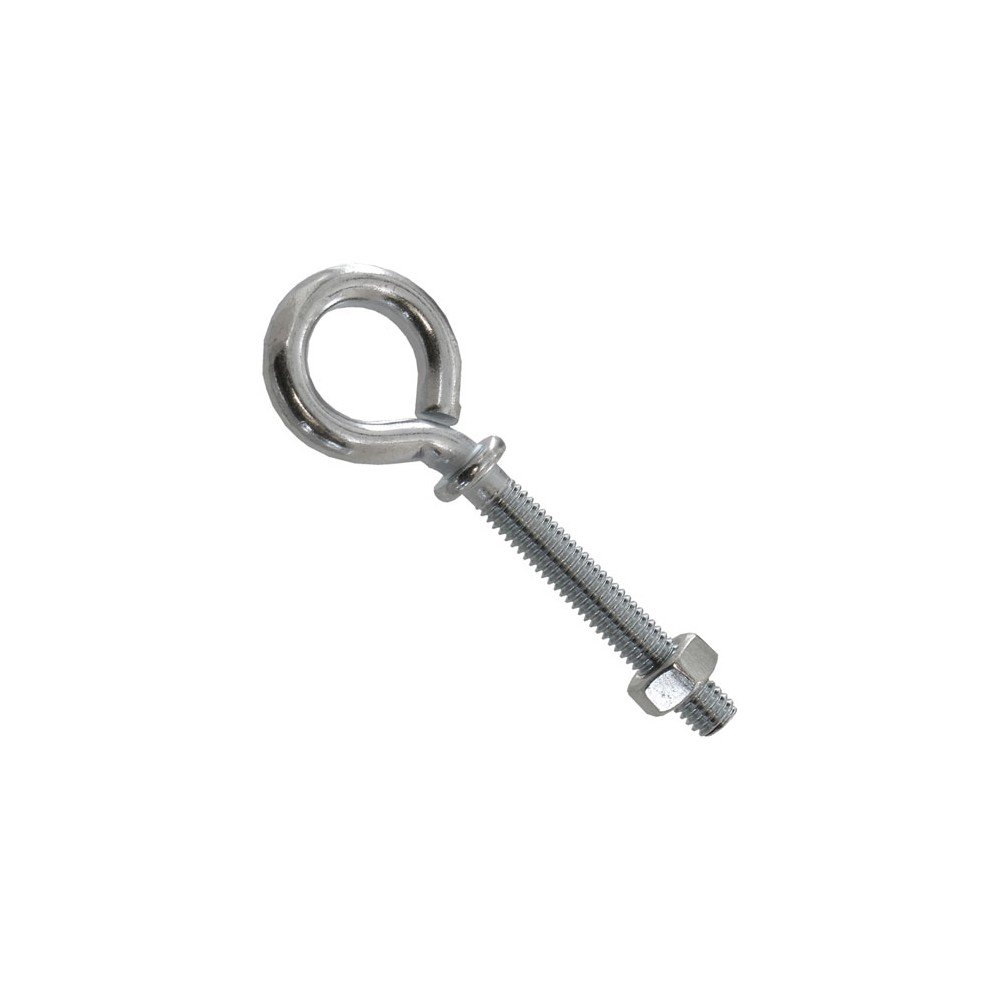 VYNEX Bolt-On Flange Piton-Zinc Plated Steel-6 x 50 mm-Set of 2, Metal, Grey, One Size