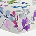 Carousel Designs Bright Wildflower Crib Sheet - Organic 100% Cotton Fitted Crib Sheet - Made in the USA