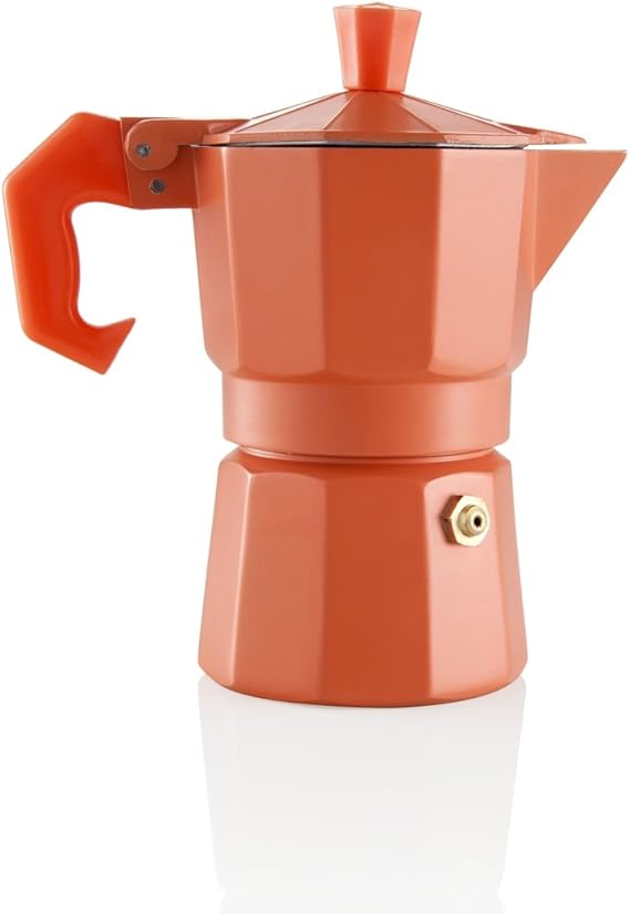 Moka Express Espresso Coffee Maker 1 Cup Orange Amazon.co.uk Kitchen