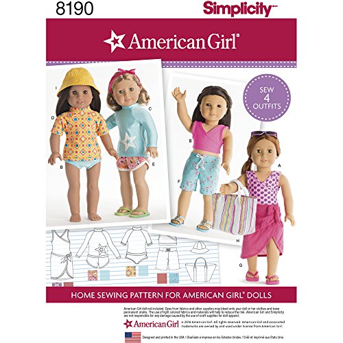 Simplicity Patterns 8190 American Girl Clothes 18