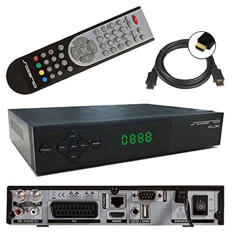 netshop 25 SOGNO CX digitaler HD SAT Receiver (HDTV, DVB-S2, LAN, Web Radio, IP Funktionen, HDMI, 1080p, SCART, PVR, USB Medi