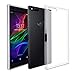 Orzly Razer Phone Case, FlexiCase for The Razer Gaming Smartphone (2017 Android Model) - Protective Flexible Silicon Gel Phone Case in Semi-Transparent Frost