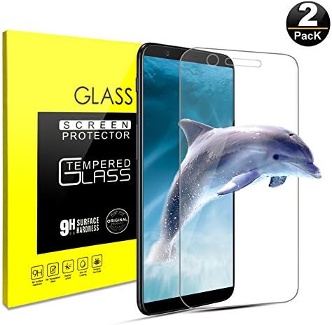 OnePlus 5T Screen Protector, HD Tempered Glass Screen Protector Film Shiled Guard for OnePlus 5T [ 2 Pack ] [Bubble-Free] [0.26mm, 2.5D] [9H Hardness] [Crystal Clear] (Clear) (OnePlus 5T)