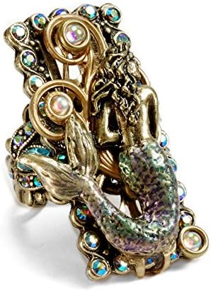 Vintage Mermaid Tail Nautical Ocean Boho Sea Ring