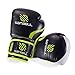 Sanabul Essential Gel Boxing Gloves for Men & Women, Kickboxing MMA, Muay Thai Gloves and Heavy Bag Training Punching & Sparring, Black/Green 10 oz