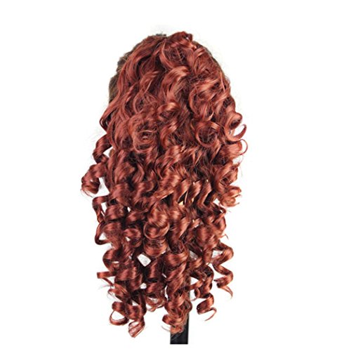 Curly Horsetail Hair Wigs, Inkach Trendy Girls Clip-in Fake Synthetic Wig Lifelike Human Hair Wigs