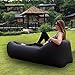 Easycouch Inflatable Lounger With Travel Bag,Waterproof Ripstop Polyester,Gift for indoor or outdoor (BLACK)