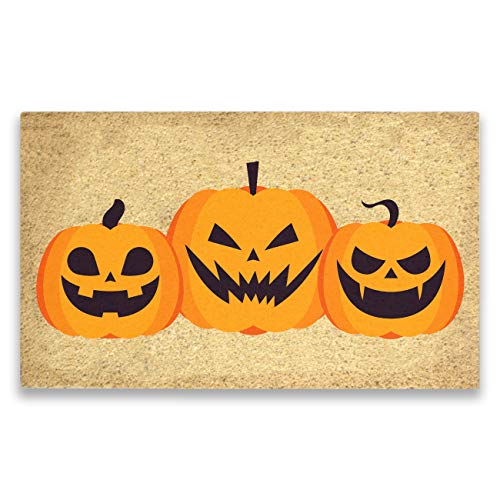 Pure Coco Coir Doormat with Heavy-Duty PVC Backing - Perfect color/sizing for outdoor/indoor uses. Pile Height: 15mm - Size: 18