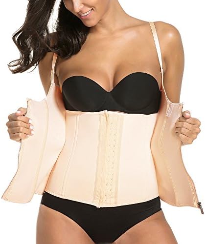 Suwikeke Women's Waist Trainer Cincher Tummy Control Shapewear Adjustable Straps Body Slimmer