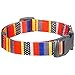 Blueberry Pet Essentials Nautical Flags Inspired Designer Adjustable Dog Collar, Neck 12