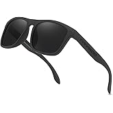 DUBERY Polarized Sunglasses for Men Women UV400 Protection Square Driving Sun Glasses Trendy Shades P8818