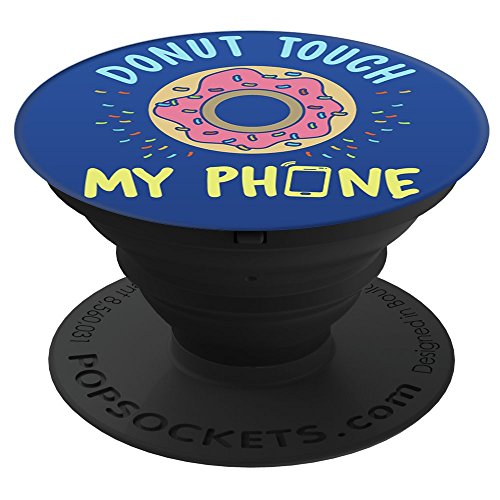 Ginial Mobile Donut Touch My Phone Blue Popsockets Stand