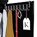 BELLE VOUS 8 Over Door Hook Rack/Cabinet Hook Organizer Door Hooks - Door Hanger for Cupboards, Wardrobes in Bathroom, Bedroom and Kitchen - Hook Hanger - Hook Rail - Easy to Mount and No Screw