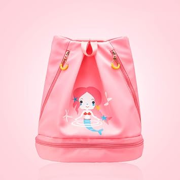 Homdream Kinder Badetasche Kordelzug Rucksack Nass Trocken Facher