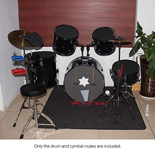 AppleLand 8-Piece Drum Set Silencer Practice Pads Mute with Cymbal Mutes - Quarkscm