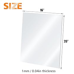 Egofine Plexiglass Sheets Acrylic Sheets 3 Pack of