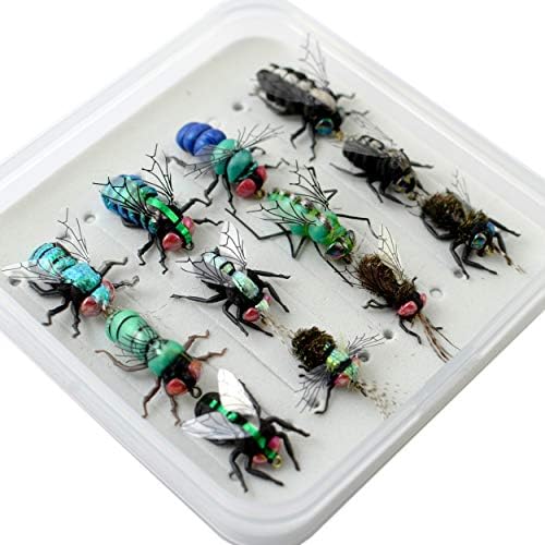 YAZHIDA Fly Fishing Flies kit with Fly Box/Nymphs/Dry Fly,Wet Fly