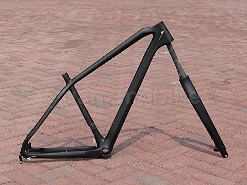 225# Toray Carbon MTB Frameset Full Carbon UD Matt Mountain Bike 29ER Frame 19" Fork Headset