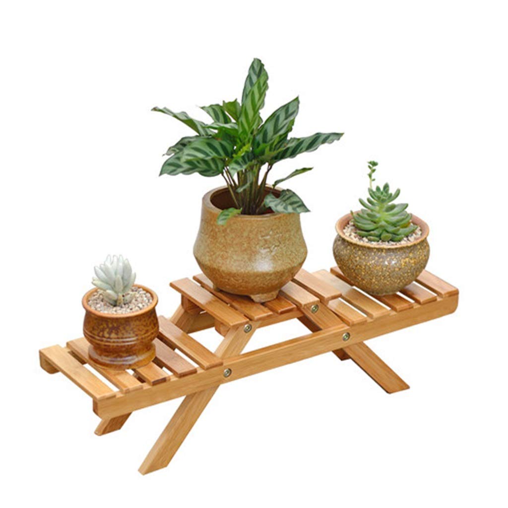 Soporte de Flores, 2 Capas Plegable Utilidad de Madera Planta ...