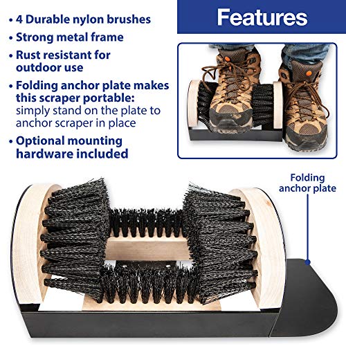 The Paragon Heavy Duty Boot Scraper, Tough Boot Scraper, Outdoor Boot Brush, Wide Width, Home, Commercial and Industrial Use - Thumbnail 6