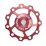 Lerway Aluminium Jockey Wheel Rear Derailleur Pulley SHIMANO SRAM 11T Red