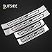 KPGDG 4 PCS Fit for All New Mazda CX-5 CX5 2017 2018 2019 Stainless Steel External Door Sill Scuff Plate Guard Sills Protector Trim - Black