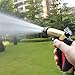 CRENOVA Spray Nozzle HN-04 Garden Hose Nozzle Sprayer -6 Adjustable Watering Patterns/Heavy Duty Metal/Ergonomic Trigger/High Pressure for Car Washing/Plant Watering/Sidewalk Cleaning