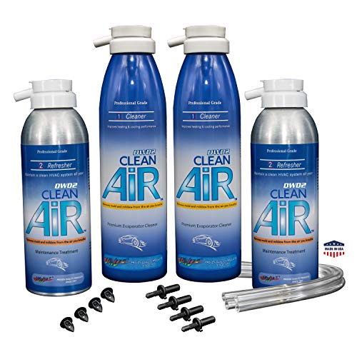 Clean Air Evaporator Coil Cleaner & Refresher 2 Car Kit with Ball Bit Installation Hand Tool