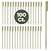 PREXWARE 7 Inch Bamboo Picks Paddle Skewers BBQ Picks 100 Pack