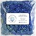 Real Mohair Wool Locks, Organic Hand Dyed Fiber for Felting, Blending, Spinning, Knitting, Doll Hair and Embellishments. 1 Ounce Blue