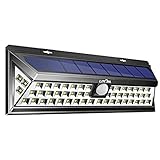 Litom 3RD-GEN Plating Solar Lights Outdoor, Super Bright Security Solar Wall Lights With Motion Sensor 54 LED For Patio, Garage, Garden, Balcony, RV