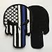 SpaceAuto 3D Embroidered Head Shape American Flag Skull Military Army Tactical Morale Badge Patch 2.56